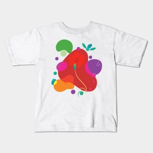 Organic Shapes Art Kids T-Shirt